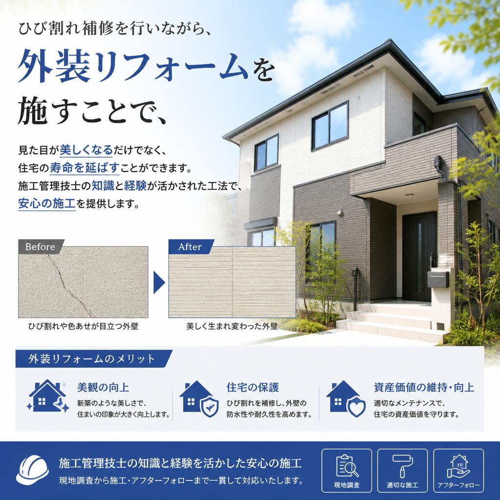 外装リフォームで耐久性をアップ