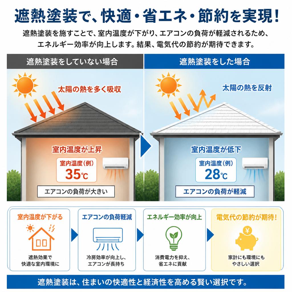 遮熱塗装のメリット
