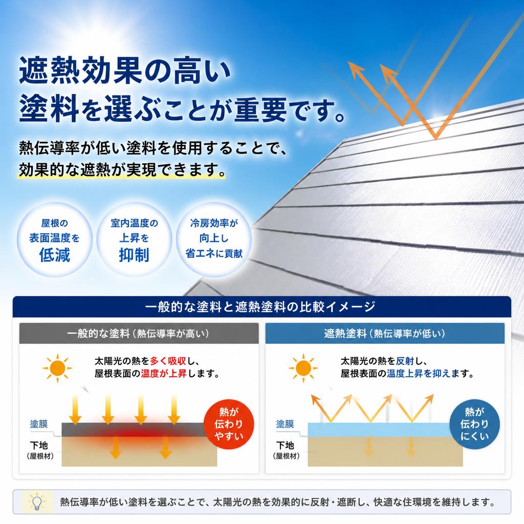 熱伝導率を意識した塗料選び